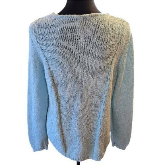 CHICOS Women's Light Blue Sweater SIZE 2‎ large - Picture 2 of 8